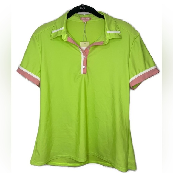 Kilo Tango Golf Polo In Lime UPF 50 Sz L - Picture 1 of 11